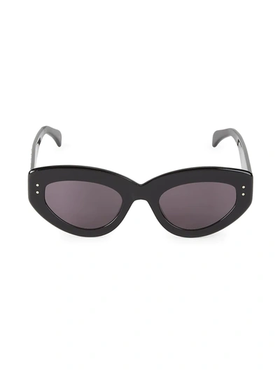 Alaïa 51mm Embellished Cat Eye Sunglasses In Black