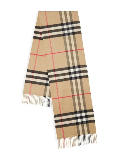 BURBERRY MEN'S THE CLASSIC GIANT CHECK CASHMERE SCARF,400011640120