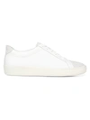 Vince Janna Leather & Suede Sneakers In White