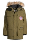 CANADA GOOSE MEN'S EXPEDITION COYOTE FUR-TRIM MILITARY DOWN PARKA,400011730256