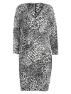 ESCADA DIXANI ABSTRACT LEOPARD-PRINT SHIFT DRESS,400011776554