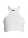 Off-white Women's Rowing Racerback Tank In White Black
