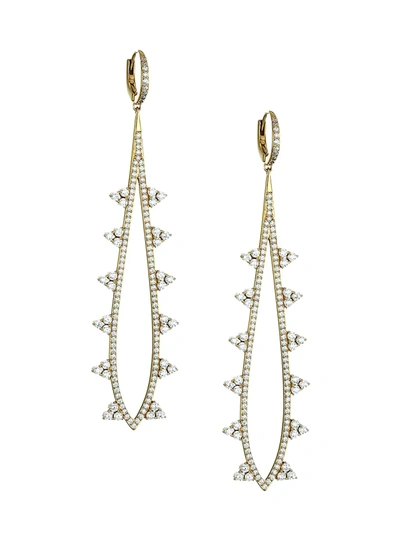 Adriana Orsini 18k Goldplated & Cubic Zirconia Teardrop Earrings