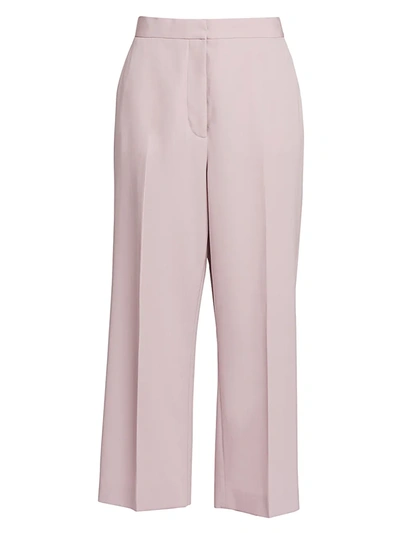 Stella Mccartney Flared Tailored Stretch Wool Pants In Pink