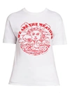 STELLA MCCARTNEY WOMEN'S WE ARE THE WEATHER COTTON T-SHIRT,0400011942410