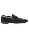 SAKS FIFTH AVENUE COLLECTION BY MAGNANNI VELVET LOAFERS,400011460439