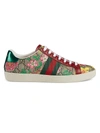 GUCCI WOMEN'S ACE GG FLORAL SNEAKERS,0400011668994