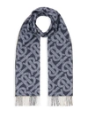 BURBERRY REVERSIBLE CHECK AND MONOGRAM CASHMERE SCARF,400011765013