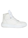 GIVENCHY WING LEATHER HIGH-TOP SNEAKERS,400011836493
