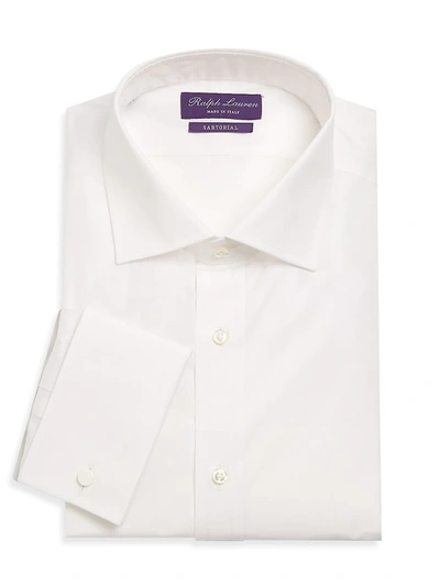 Ralph Lauren Men's Aston Cotton Poplin Dress Shirt In White