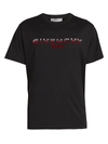 GIVENCHY MEN'S EMBOSSED LOGO COTTON TEE,0400011973580