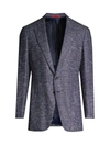 ISAIA MEN'S CLASSIC-FIT DONEGAL WOOL SPORTCOAT,0400098181855