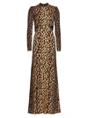 A.l.c Gabriela Cutout Leopard-print Stretch-silk Maxi Dress In Brown Multi