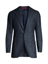 ISAIA MEN'S CLASSIC-FIT DONEGAL WOOL & SILK SPORTCOAT,0400011429248