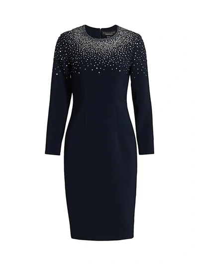 Ahluwalia Ombré Jewel Sheath Dress In Midnight