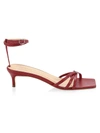 BY FAR WOMEN'S KAIA LEATHER SANDALS,0400012094751