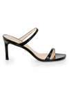 Stuart Weitzman Aleena Patent Leather Mules In Black