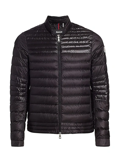 Moncler Kavir Quilted Zip-front Down Jacket In Black