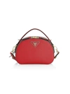 Prada Women's Odette Leather Top Handle Bag In Fuoco