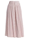 BY ANY OTHER NAME SHIRRED A-LINE TEA SKIRT,400011979252
