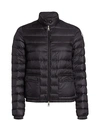 Moncler Lans Down Jacket With Pockets On The Front In Black