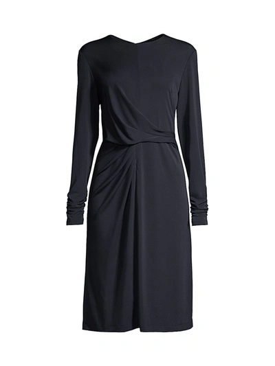 Elie Tahari Women's Winda Draped Long Sleeve Dress In Stargazer | ModeSens
