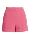 Cinq À Sept Elaine Crepe Shorts In Wild Orchid