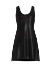 Helmut Lang Women's Leather Tank Dress In Onyx