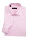 Saks Fifth Avenue Collection Bengal Striped Dress Shirt In Pink