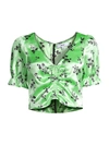 LIKELY WOMEN'S MONA FLORAL CROPPED BLOUSE,0400012088809