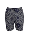 OFFICINE GENERALE MEN'S PHIL BANDANA-PRINT SHORTS,0400012055359