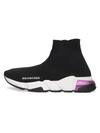 Balenciaga Speed Lt Sock Sneakers In Black Multi