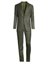 ISAIA MEN'S DELAIN CLASSIC-FIT PLAID WOOL SUIT,0400010815820