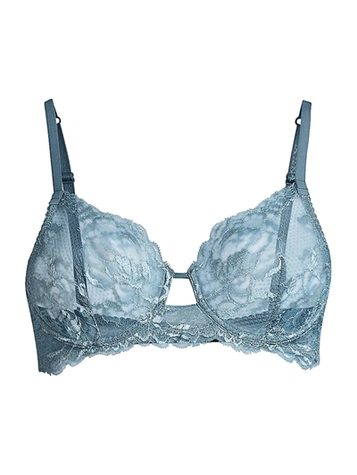 La Perla Brigitta Underwire Lace Bra In Blue