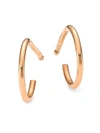 GINETTE NY WOMEN'S 18K ROSE GOLD TINY HOOP EARRINGS,400012081902
