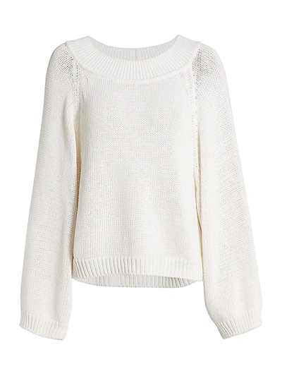 The Row Yasima Textured Knit Top White
