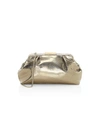 DEMELLIER WOMEN'S MINI FLORENCE METALLIC LEATHER CLUTCH,0400012216379