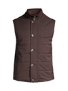 ISAIA QUILTED WOOL DOWN VEST,400011651577