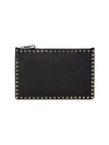 VALENTINO GARAVANI GARAVANI LARGE ROCKSTUD LEATHER POUCH,0400011465827