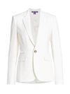 Polo Ralph Lauren Parker One-button Wool Jacket In Cream