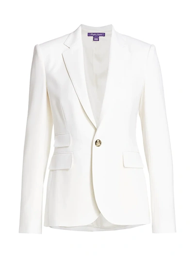 Polo Ralph Lauren Parker One-button Wool Jacket In Cream