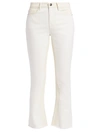 FRAME LE CROP MID-RISE MINI BOOTCUT TWO-TONE JEANS,400012133123