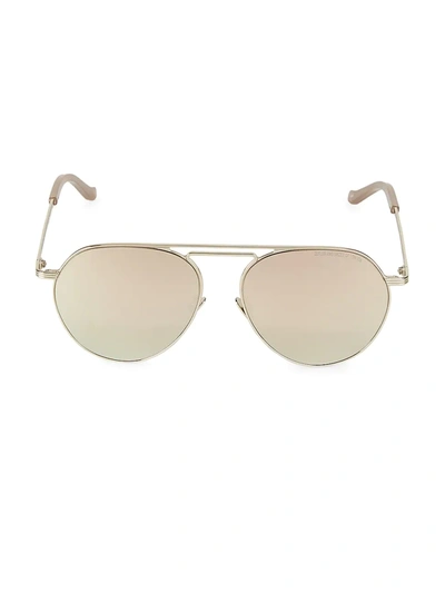 Cutler And Gross 56mm Metallic Sunglasses In Gold Pink