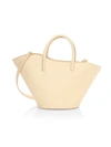LITTLE LIFFNER SMALL TULIP LEATHER TOTE,0400011930684