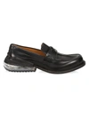 Maison Margiela Airbag Heel Loafers In Black