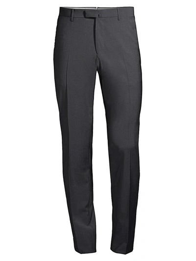 Corneliani Tailored Wool Suit Trousers In Black