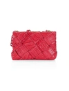 NANCY GONZALEZ WOMEN'S SMALL WOVEN CROCODILE FRAME CLUTCH,0400012144677