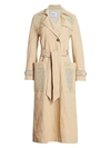 NANUSHKA WOMEN'S ALEX CANVAS TRENCH COAT,0400012194623