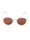 Oliver Peoples Coleridge Round Metal Aviator Sunglasses In Multicolor