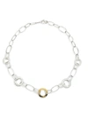 IPPOLITA WOMEN'S CLASSICO CHIMERA TWO-TONE MIXED WIRE & HAMMERED DISC NECKLACE,400012279198